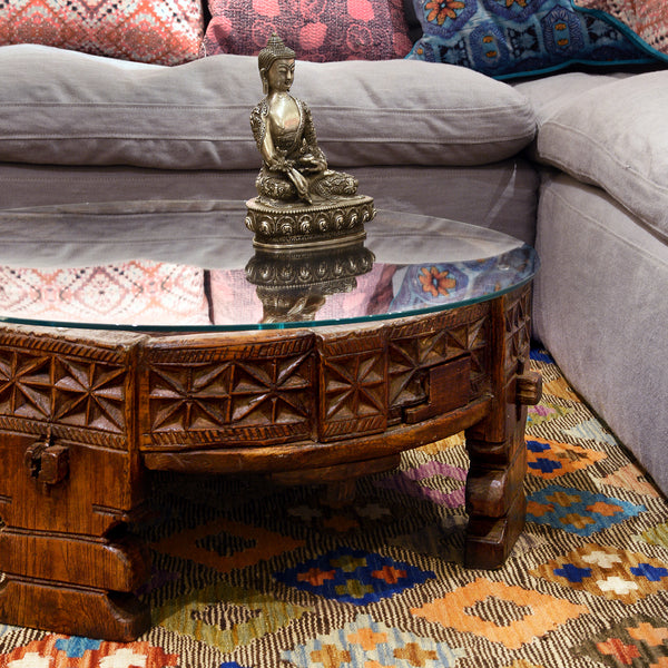 Vintage indian coffee deals table