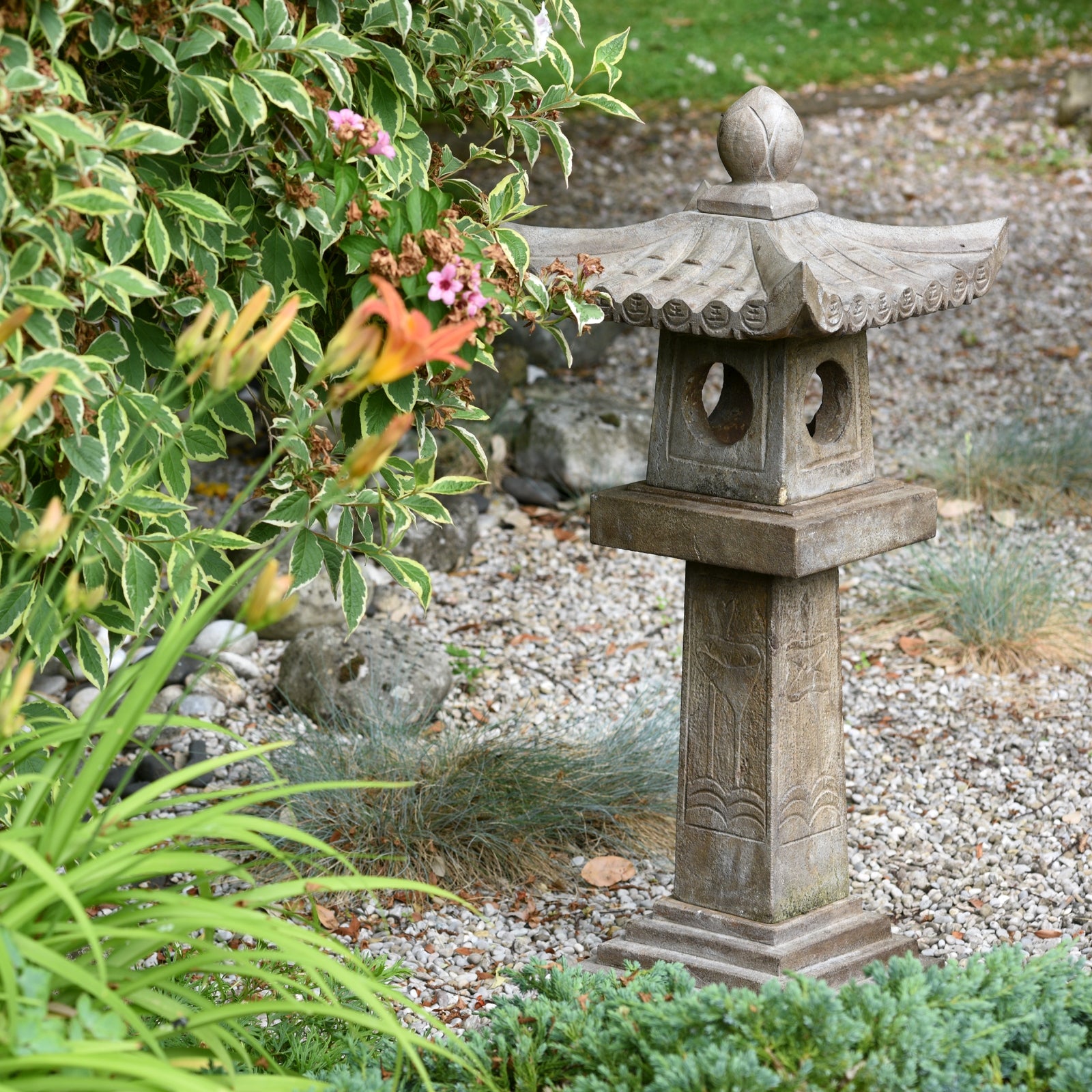 Ishi Doro - Japanese Stone Snow Lantern | Indigo Antiques