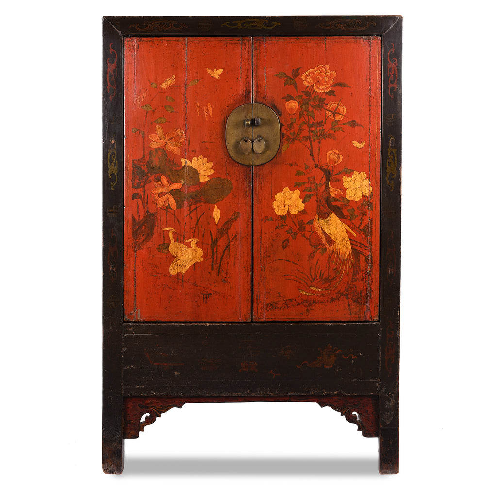 Tall Antique Oriental Cabinets
