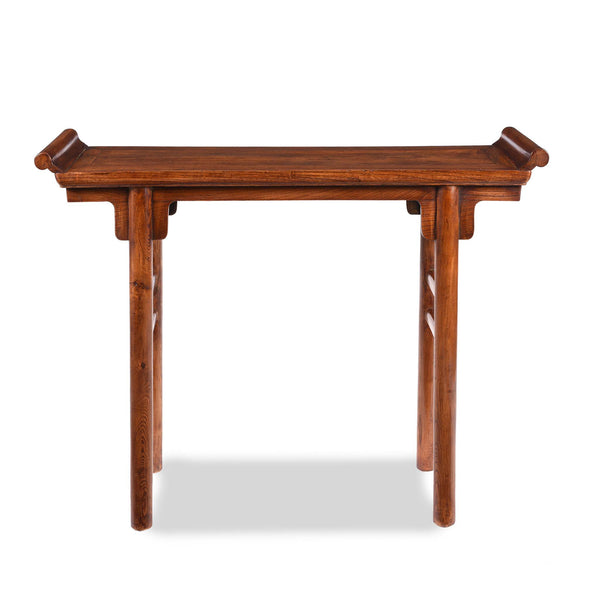 Red Elm Altar Table From Shanxi - 19thc 